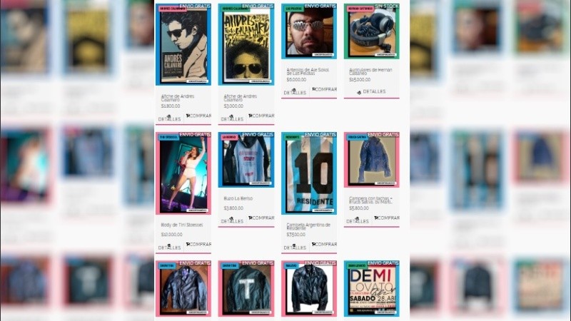 Parte del catálogo de 