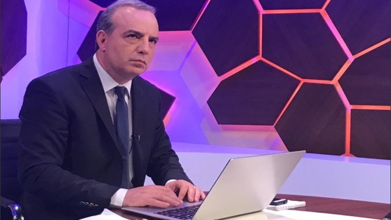 Sergio Roulier, periodista de Televisión Litoral. 