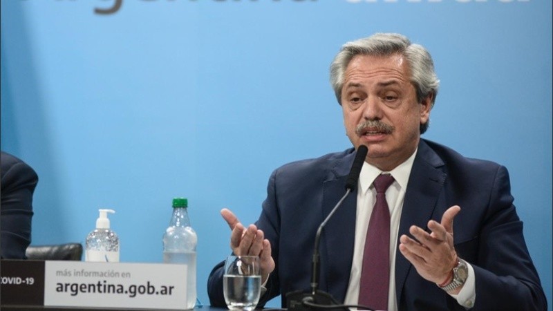 Fernández en la conferencia de este lunes.