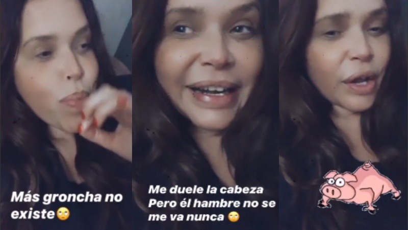 Nazarena Vélez ironizó los comentarios que recibió sobre su silueta. 