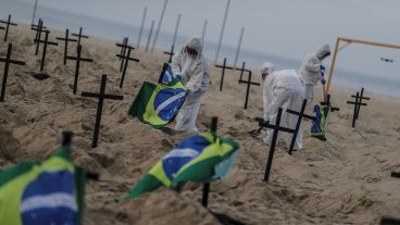 La protesta fue organizada por la ONG Río de Paz, vinculada a la ONU.