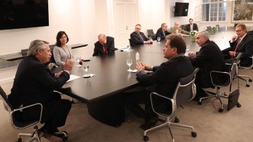 La reunión de este jueves en Olivos.