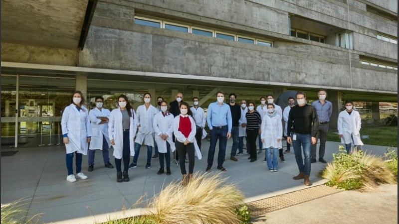 El equipo de científicos argentinos. 