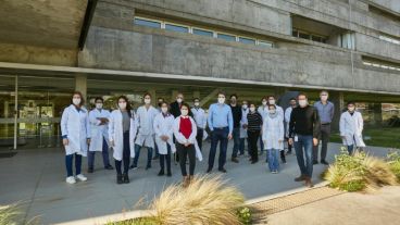 El equipo de científicos argentinos.