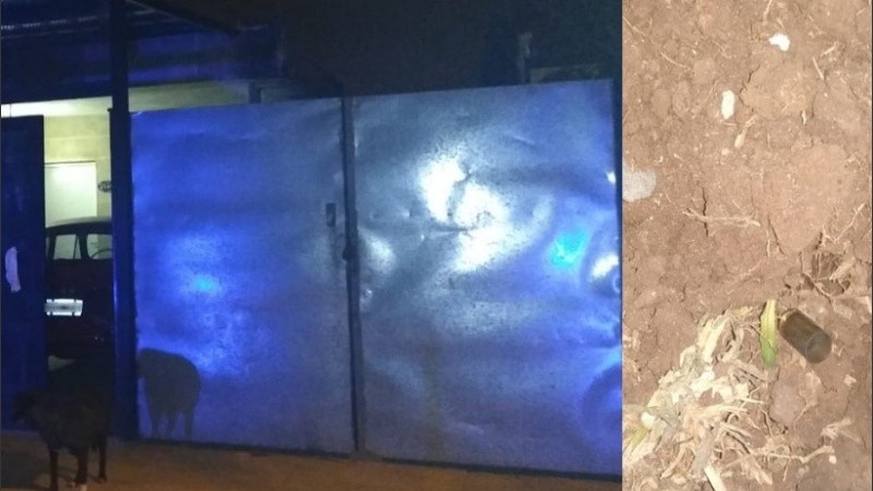 Una de las balas servidas en el lugar del hecho. 