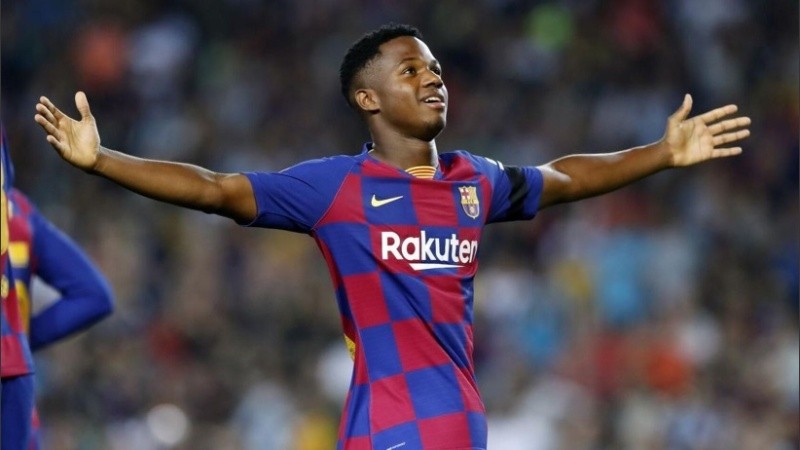 Ansu Fati, el juvenil de 17 años que la rompe en Barcelona.