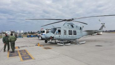 También volaron helicópteros de apoyo sobre Rosario.