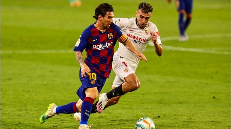 Messi y Barcelona no pudieron con Sevilla esta vez. 