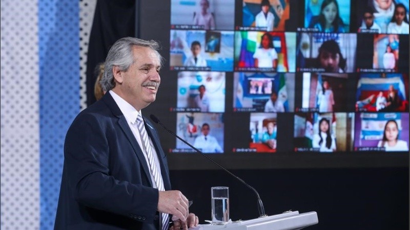 Mientras estuvo Alberto Fernández estuvo la TV pública.