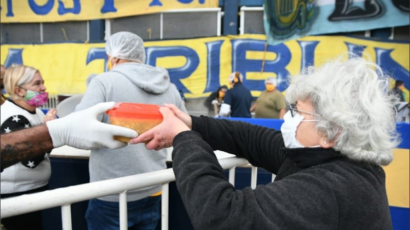 Gran acción solidaria de Rosario Central.