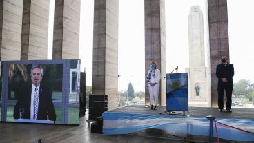 Olivos y Rosario por videoconferencia.