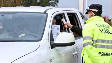 Los controles en el peaje de General Lagos, para evitar ingreso de infectados desde el sur.