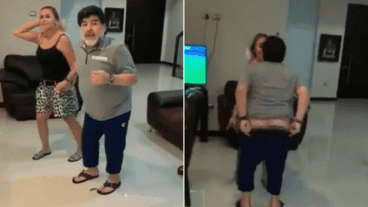 Diego Maradona y un momento complicado.