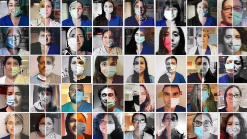 El rostro de quienes con su trabajo salvan vidas.
