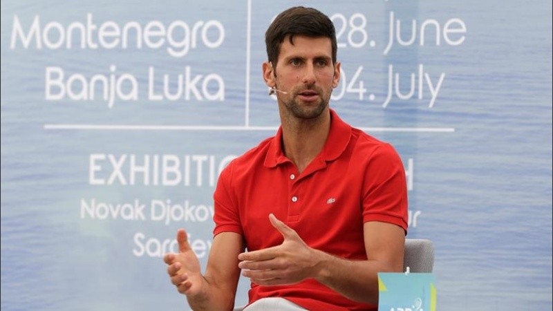 El tenista serbio dio positivo de covid-19.