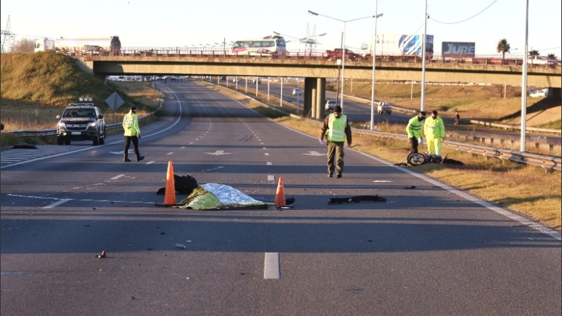 El ciclista fue derivado a un centro de salud con un fuerte golpe en la cabeza.