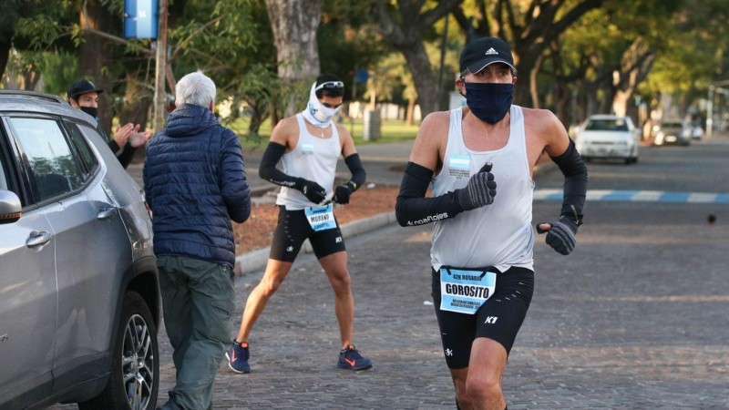 Uno de los corredores este viernes por la mañana.