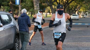 Uno de los corredores este viernes por la mañana.