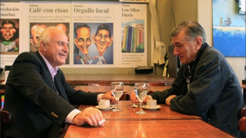Los dos ex gobernadores de Santa Fe.