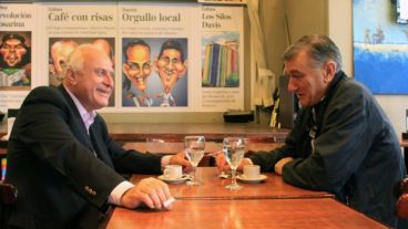 Los dos ex gobernadores de Santa Fe.