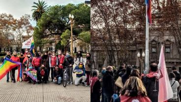 El acto se desarrolló este domingo a la mañana en la plaza San Martín.