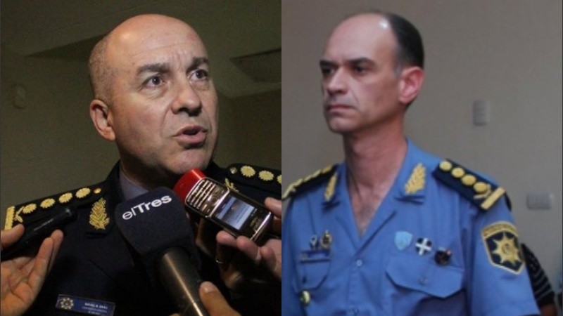Grau y Odriozola, los ex jefes policiales imputados.