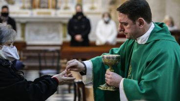 El momento de la comunión.