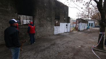 Así quedó el centro comunitario.