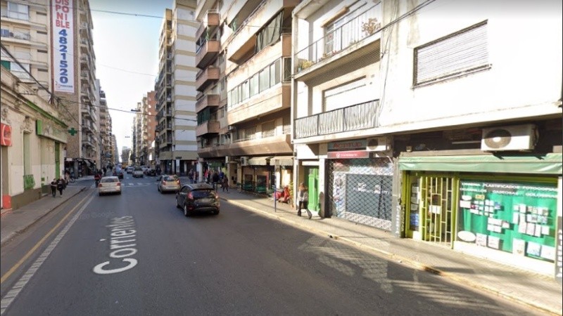 La zona en la que fue detenido el joven tras robar en el bar. 