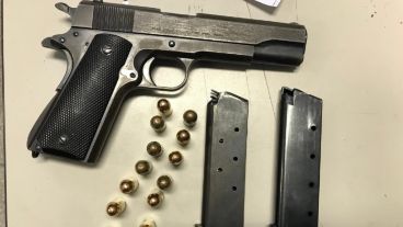 Una de las pistolas secuestradas.