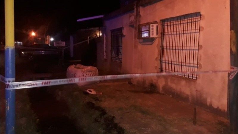 El domicilio donde ocurrió la violenta pelea.