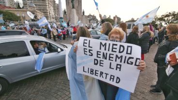 La concentración de este jueves por la tarde en el Monumento.