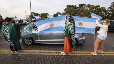La concentración de este jueves por la tarde en el Monumento.