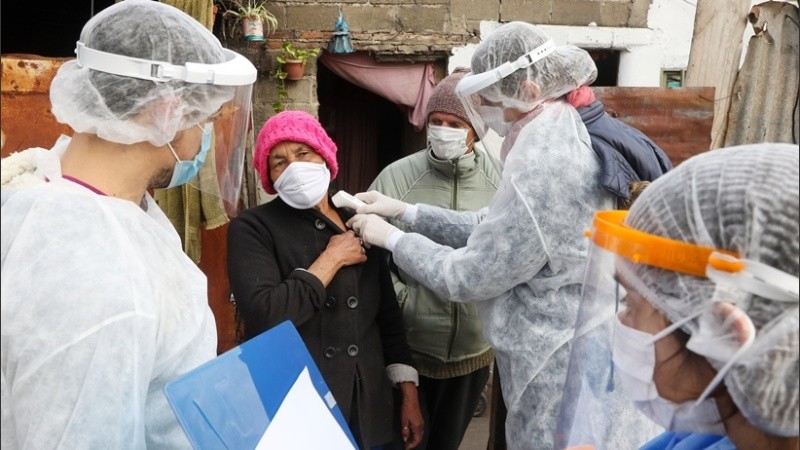 El operativo especial en barrio Las Flores.