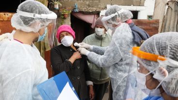 El operativo especial en barrio Las Flores.