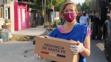 La entrega de alimentos se reforzó con la emergencia sanitaria.