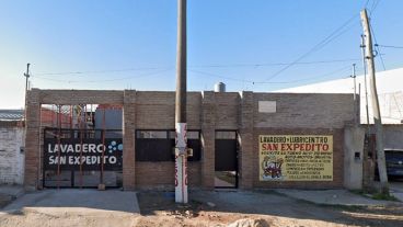 El lavadero del barrio santafesino Las Delicias en el que se desarrolló el festejo de 15 años.