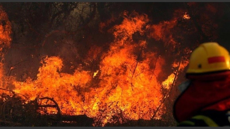 Los incendios frente a Rosario siguieron en estos días.