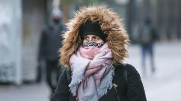 Un frío de locos en Rosario este martes por la mañana.