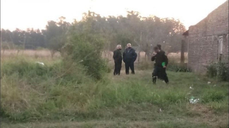 El trabajo de personal de Criminalística.