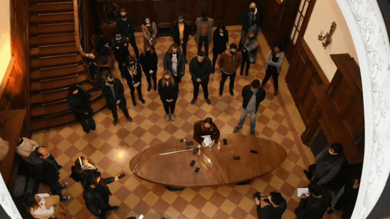 La conferencia de prensa de este miércoles en el Concejo.