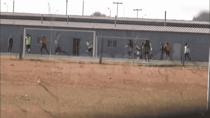 El picadito con jugadores profesionales en Rosario.