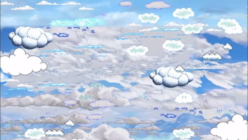 Humo y nubes en el cielo de la ciudad. 