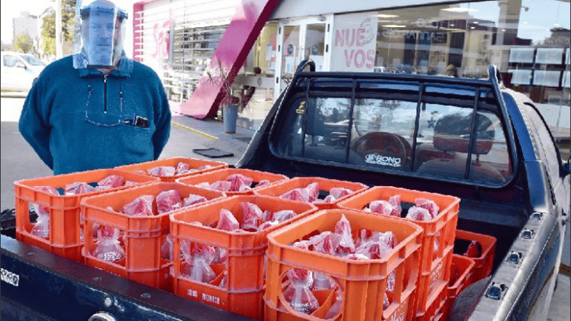 La pandemia no detiene al sodero.