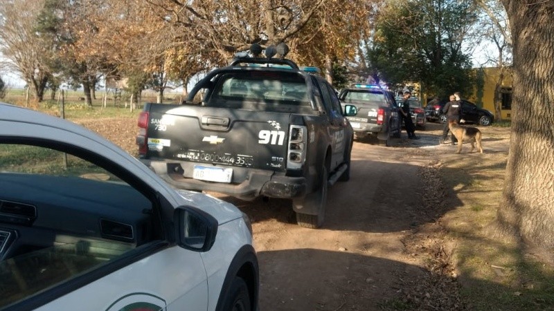 El operativo realizado este sábado a la tarde en Roldán.