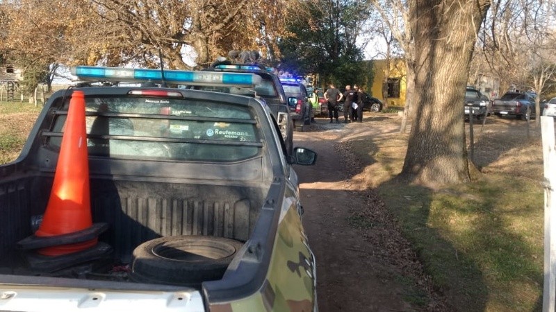 El operativo realizado este sábado a la tarde en Roldán.