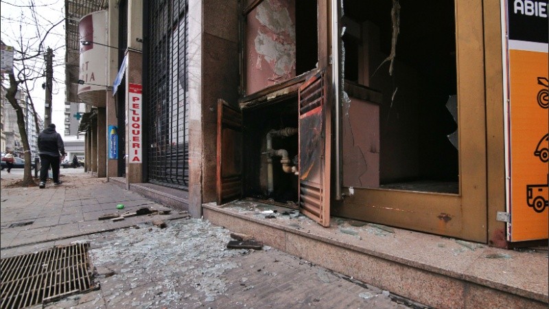 El tablero quedó totalmente destrozado. 