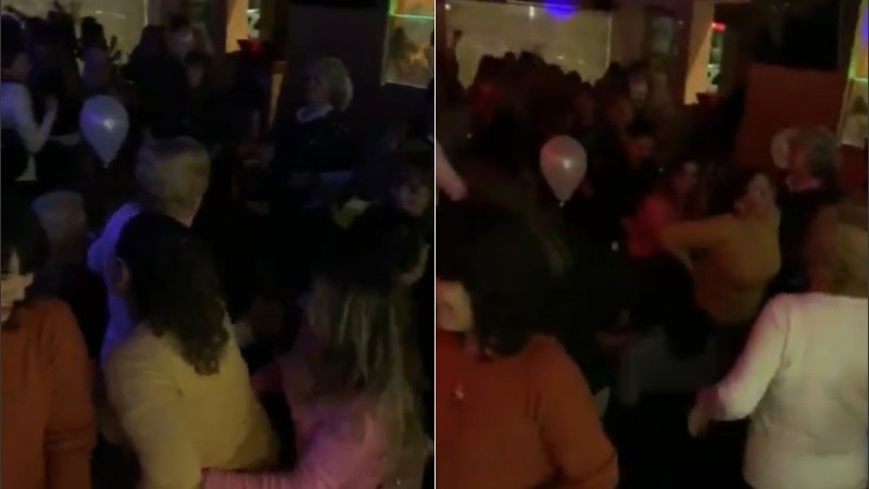 Imágenes de la fiesta clandestina por el día del amigo. 