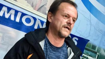 El secretario general del Sindicato de Camioneros de Santa Fe, Sergio Aladio.