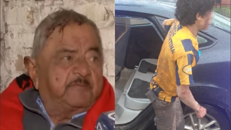 El joven acusado de golpear al jubilado fue atacado por vecinos. 